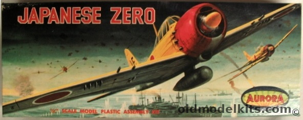 Aurora 1/48 Japanese Zero, 88-100 plastic model kit